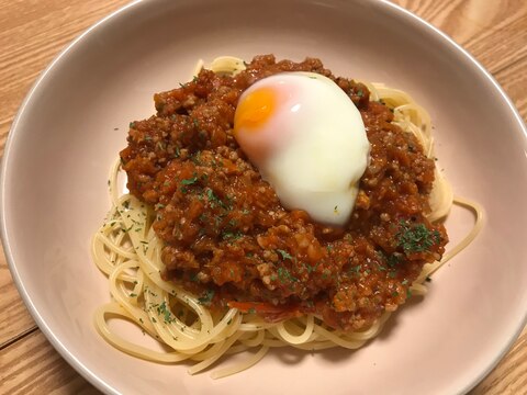 和風ミートソースパスタ